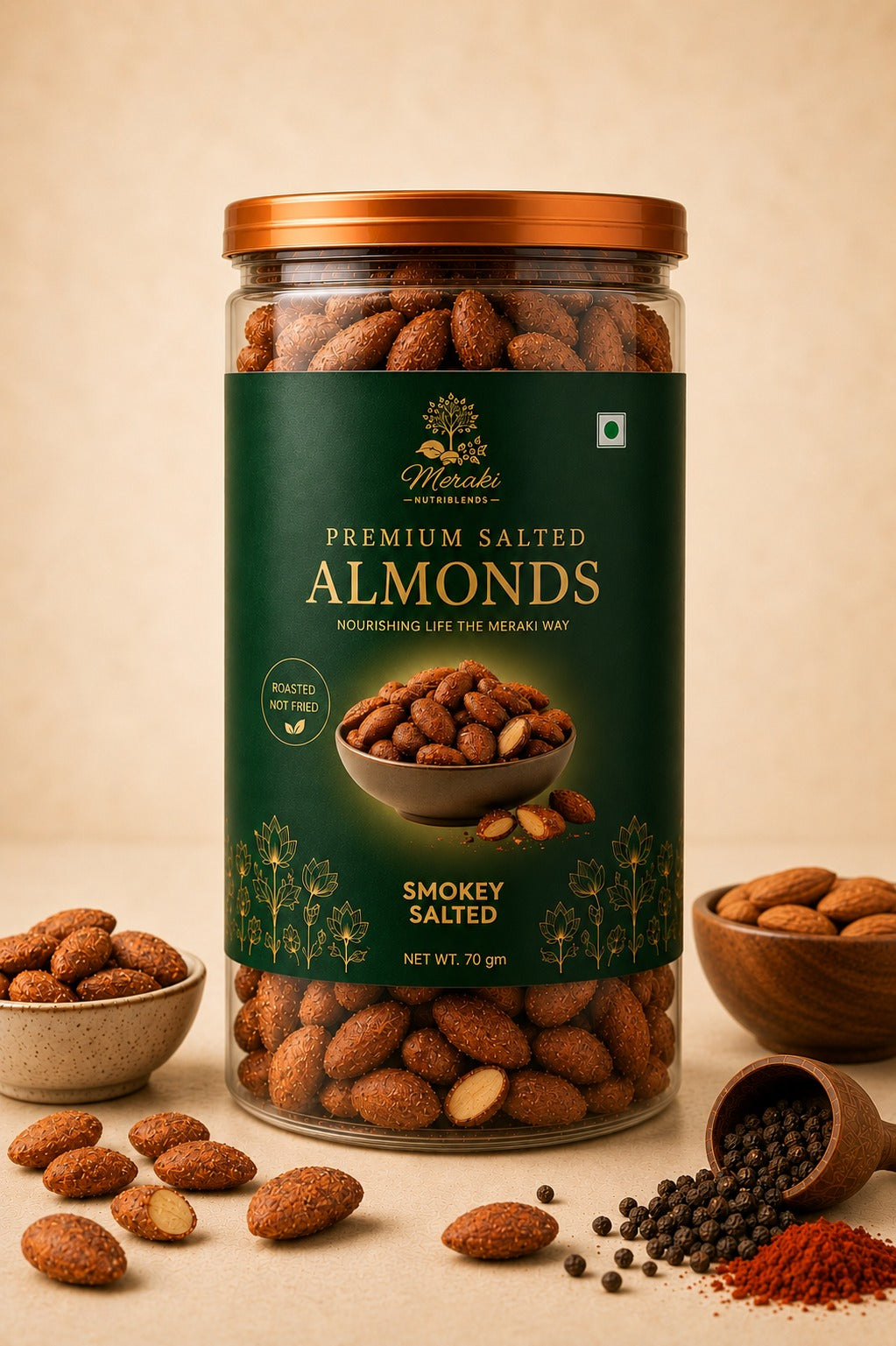 Premium Smoky salted almond